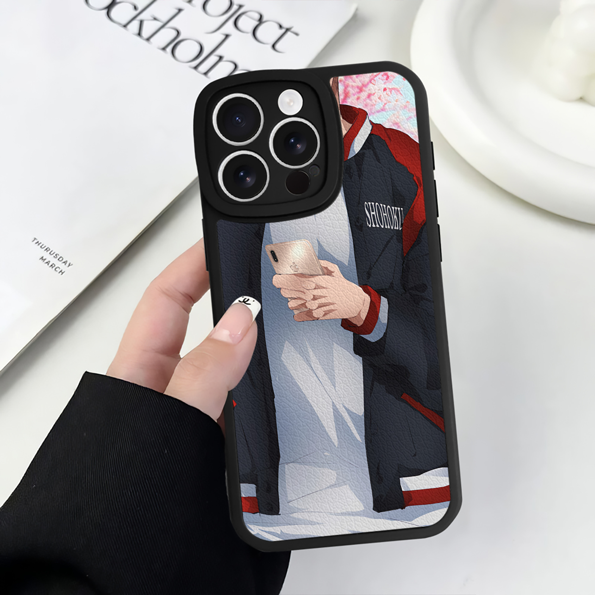 （画像用） SLAM DUNK／スラムダンク 【iPhone 16シリーズ対応】シリコンスマホケース（レザー調） 材質：シリコン